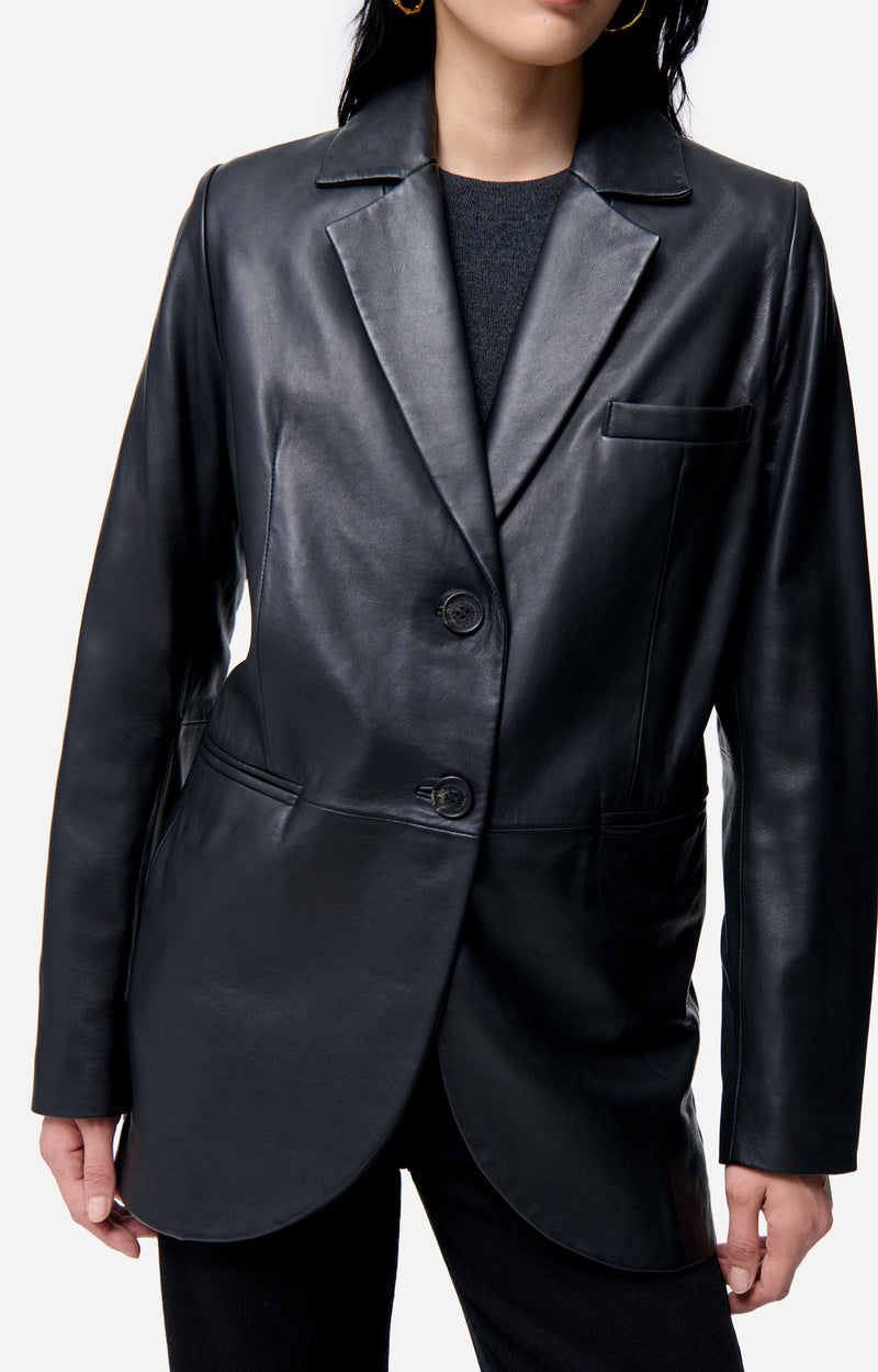 Blazer en cuir Caline
