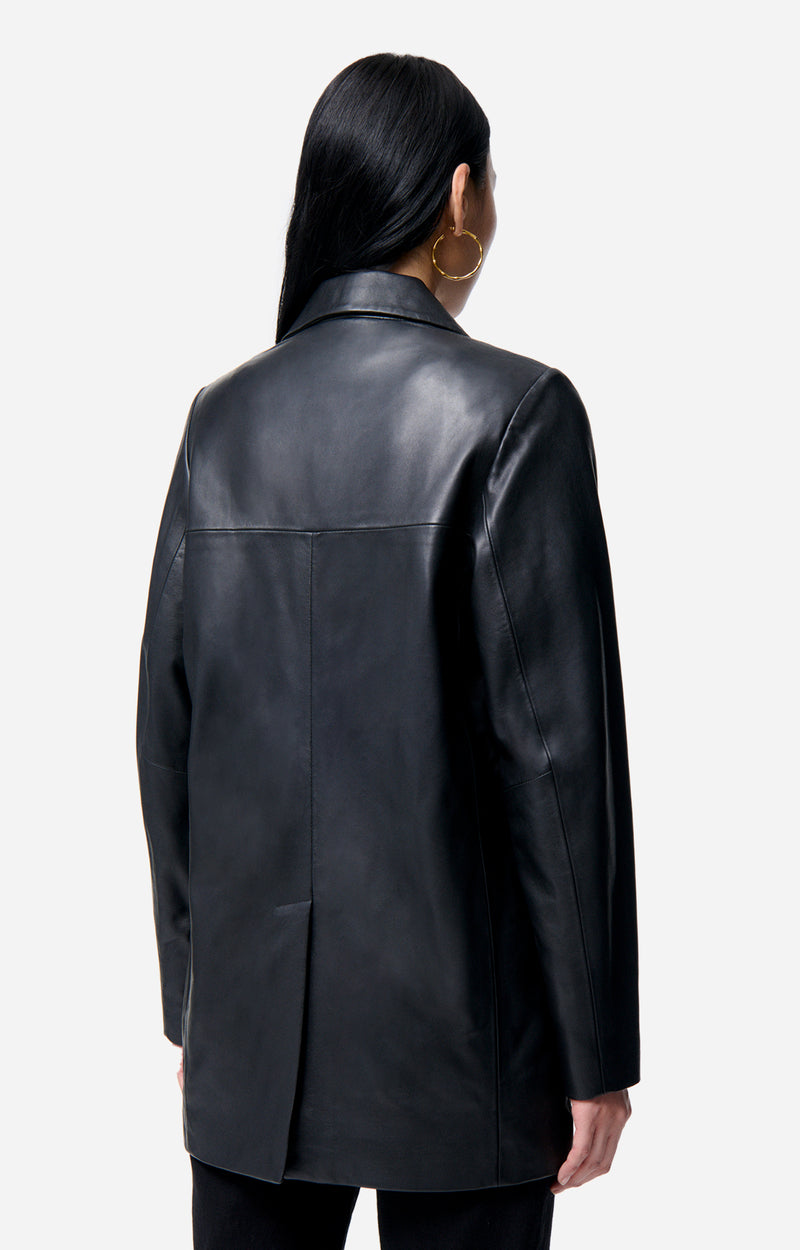 Blazer en cuir Caline