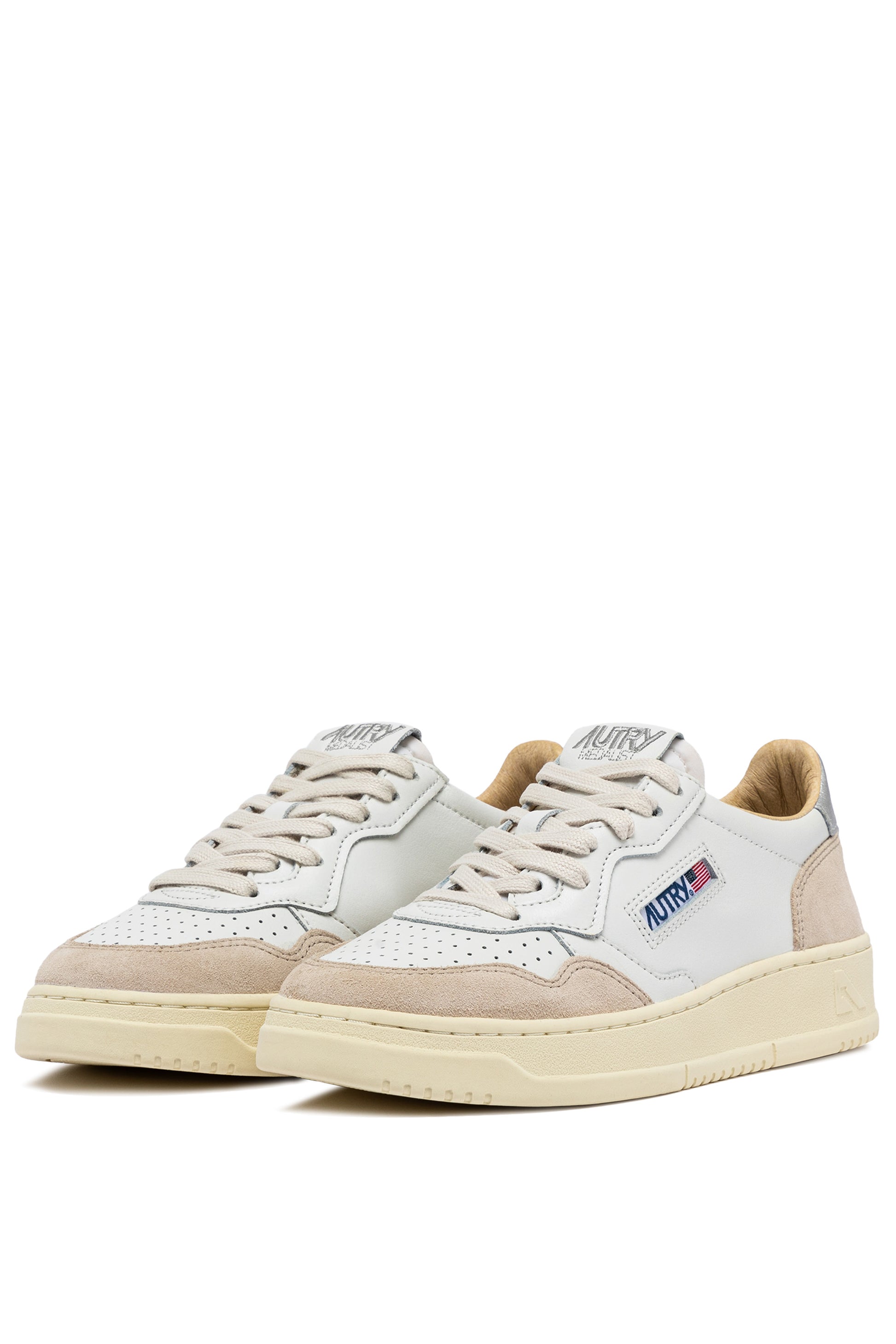 Medalist Low Suede -  Blanc et Argent