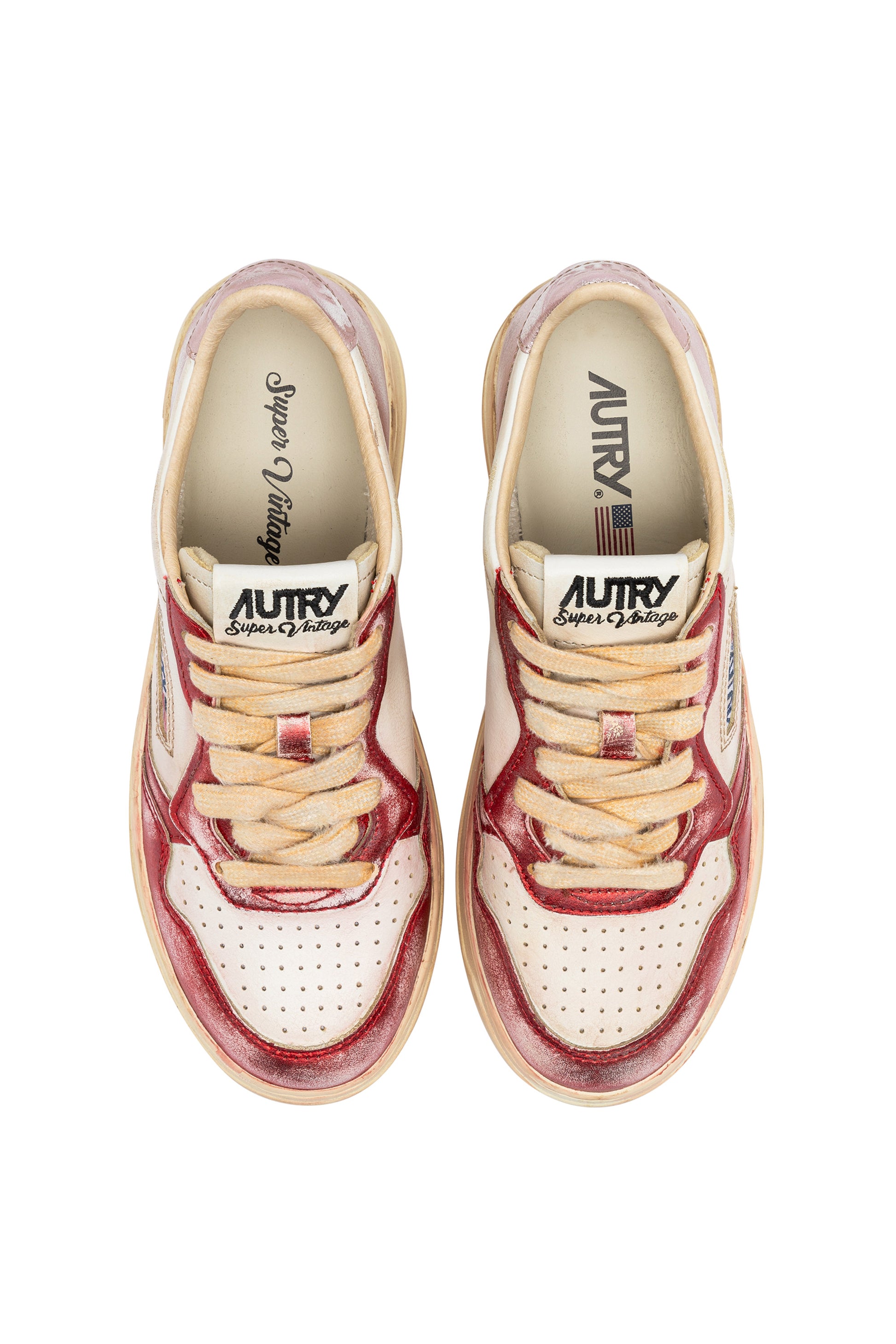 Medalist Low Super Vintage - Rouge et Pink