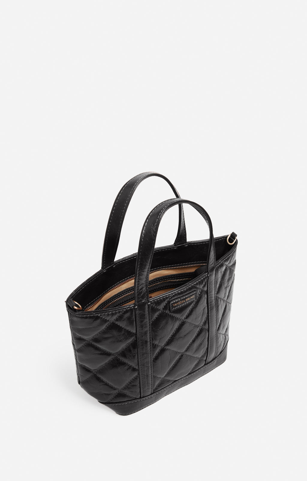 Cabas en cuir matelassé M