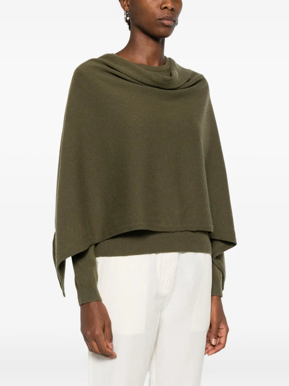 Poncho en cachemire court