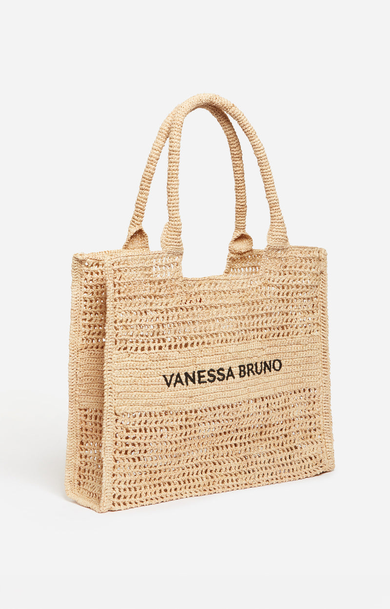 Panier en Raphia brodé