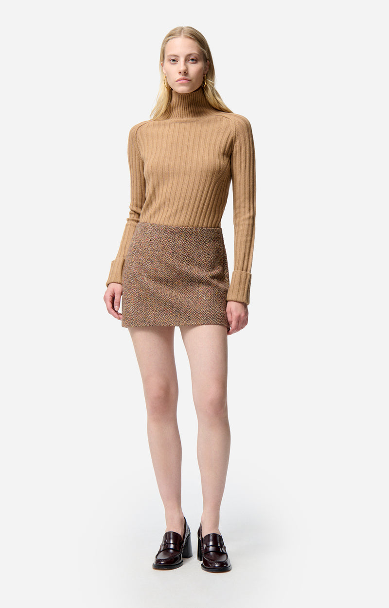 Jupe Tolmia en laine mélangée