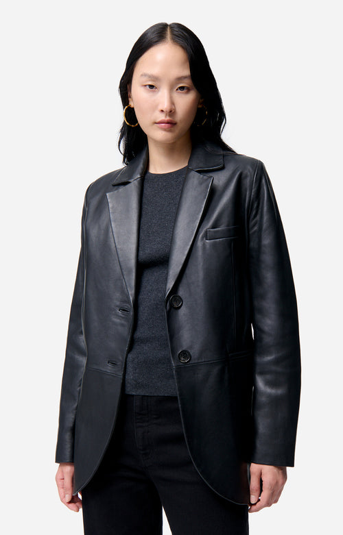 Blazer en cuir Caline