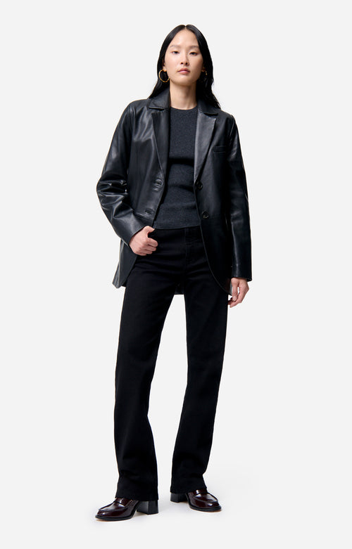 Blazer en cuir Caline