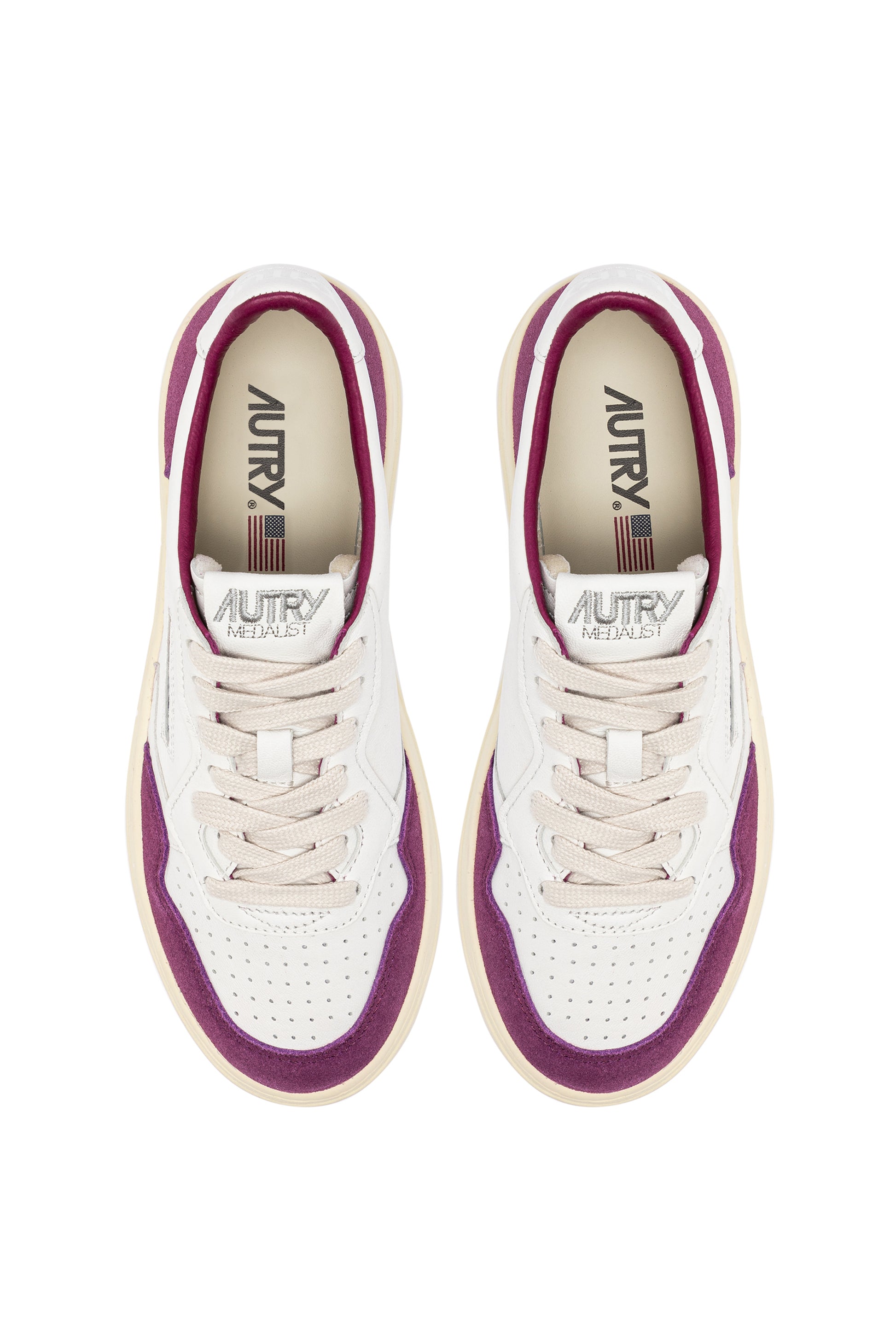 Medalist Low - Blanc et Violet