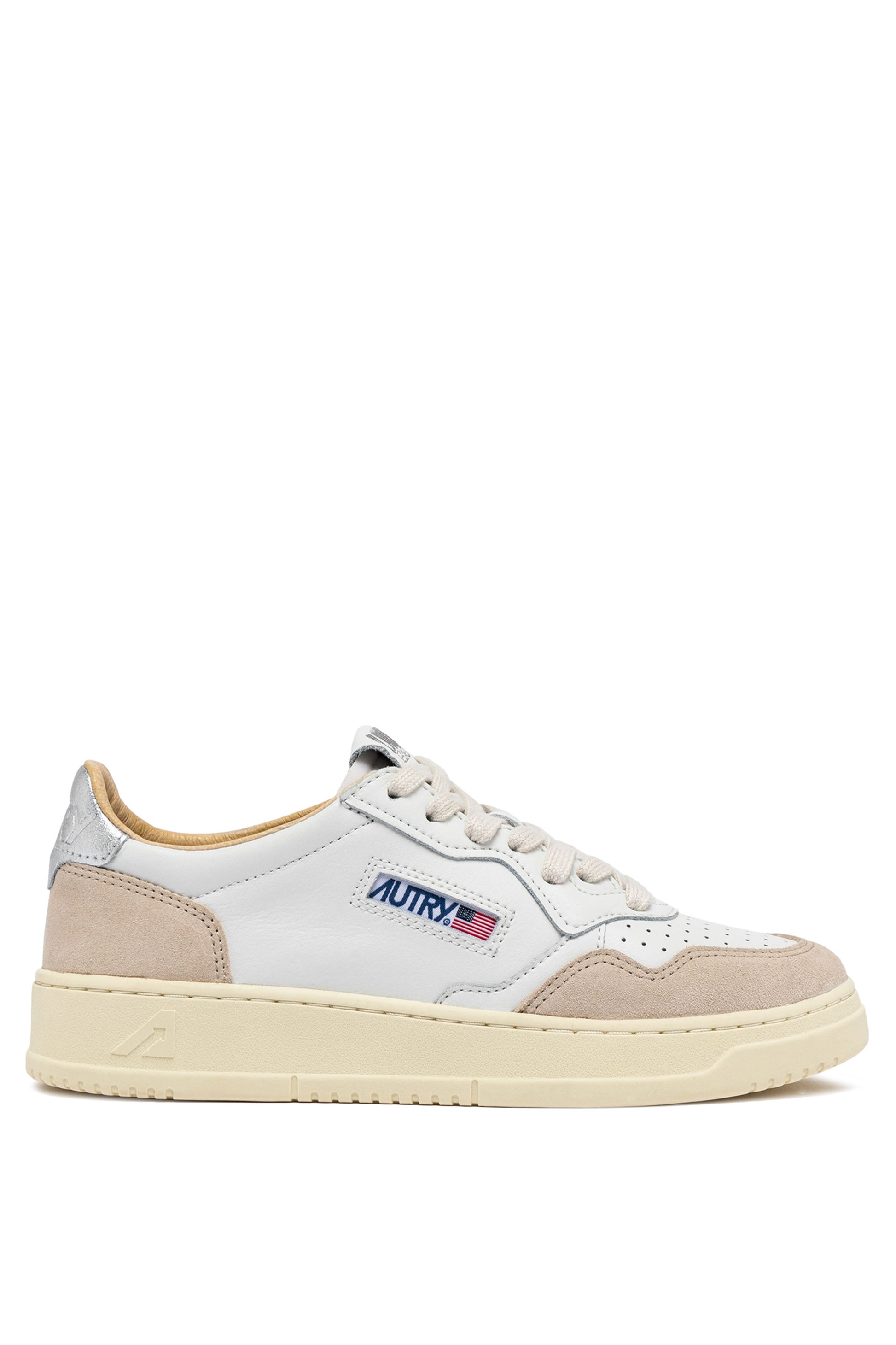 Medalist Low Suede -  Blanc et Argent