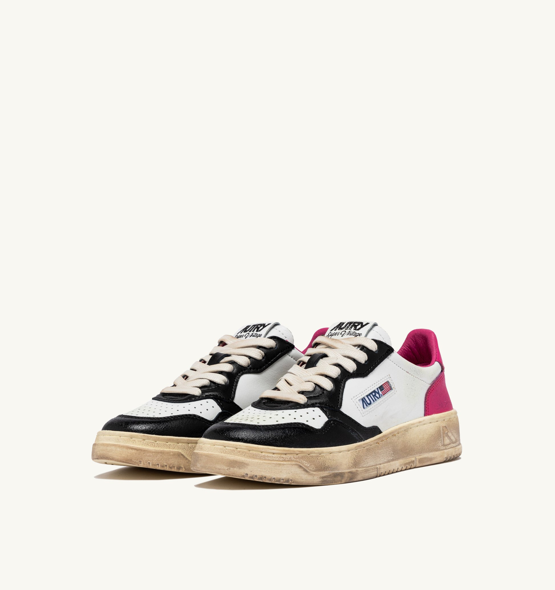 Medalist Low Super Vintage - Noir et Rose