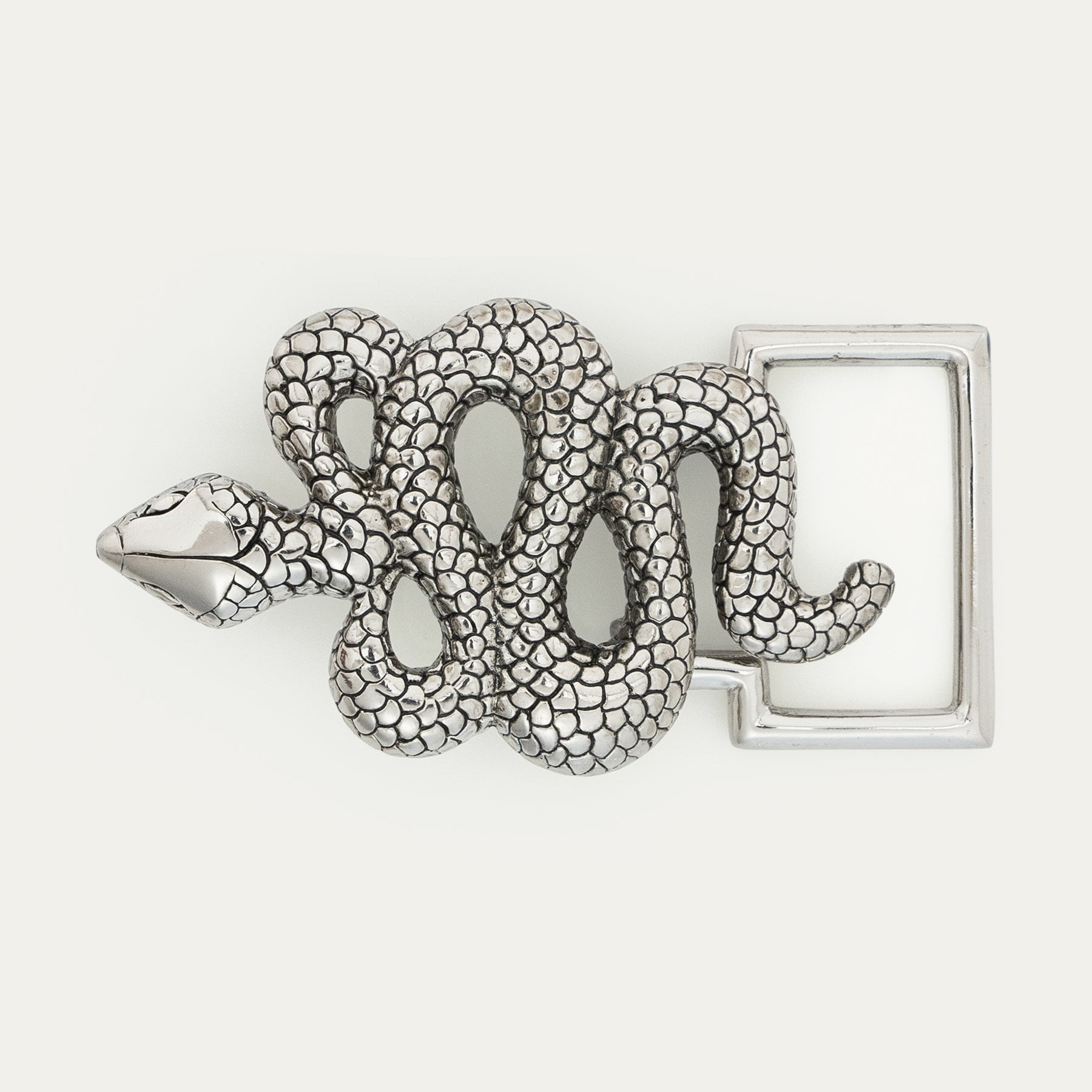 Boucle Serpent argenté