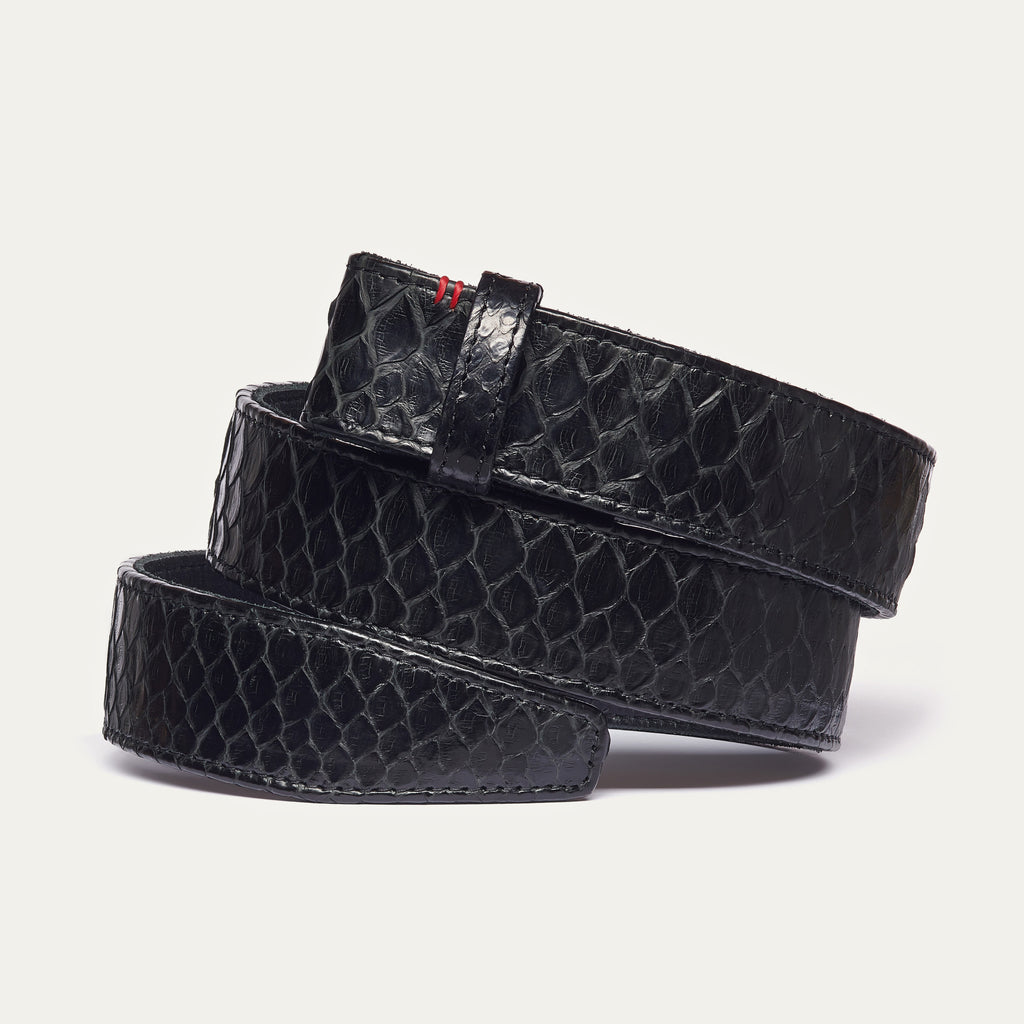 Ceinture en python Noir