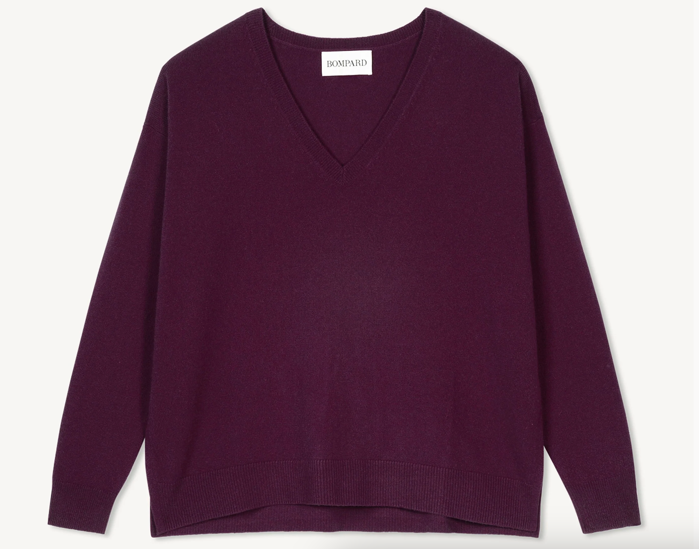 Pull col V en cachemire