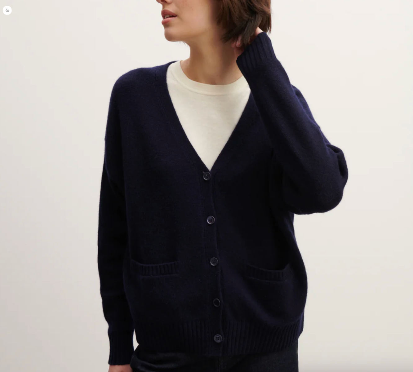 Gilet oversize en cachemire