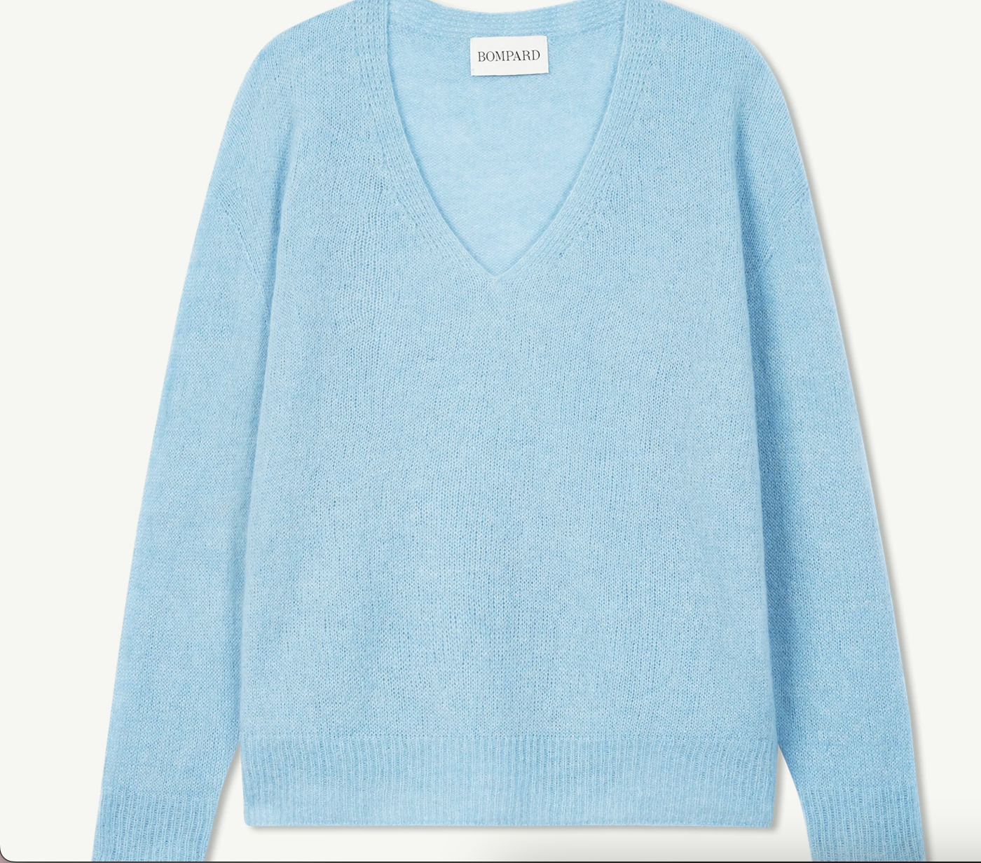 Pull col V en cachemire Plume