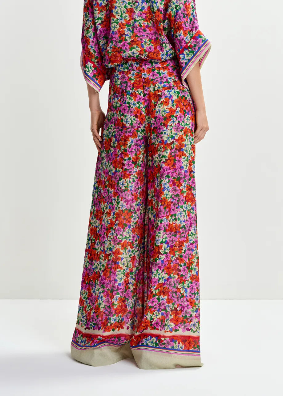 Pantalon en soie mélangée Joek