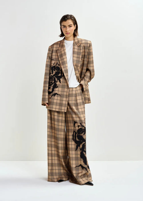 Blazer croisé à carreaux Juliana