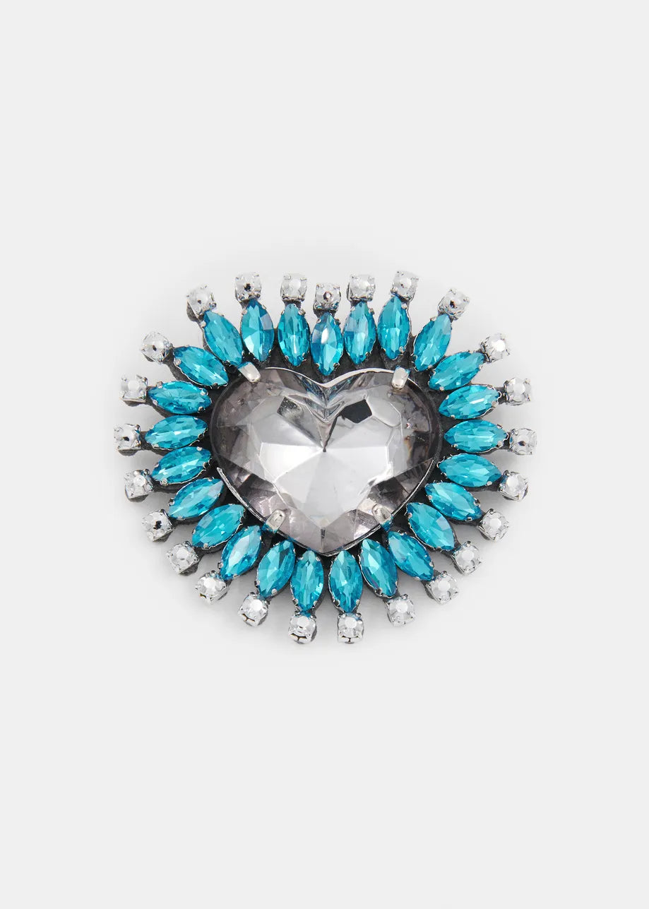 Broche en strass  Koeur