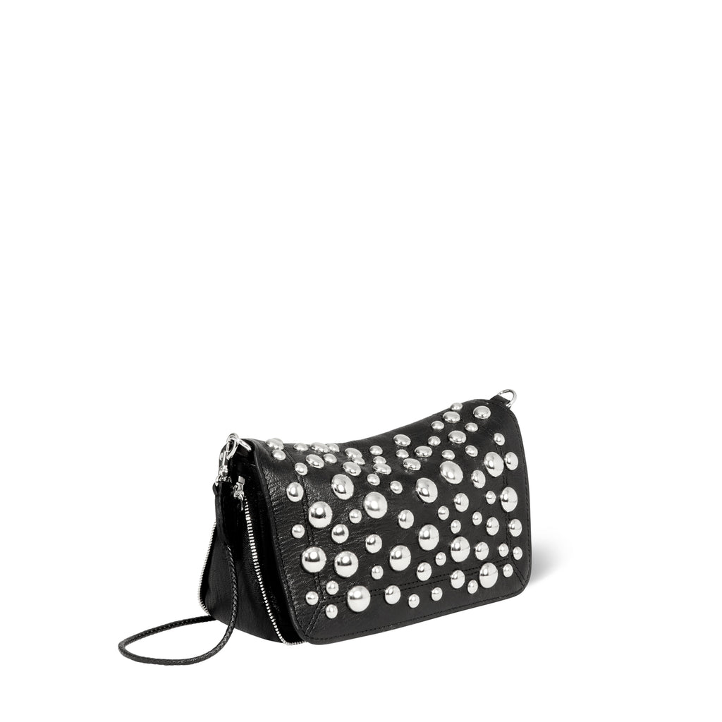 Sac Bobi S - Noir grainé et rivets