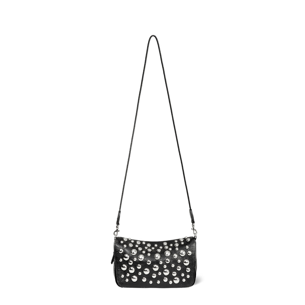 Sac Bobi S - Noir grainé et rivets