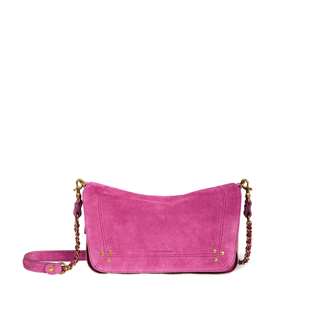 Sac Bobi S - Croûte velours Orchidée