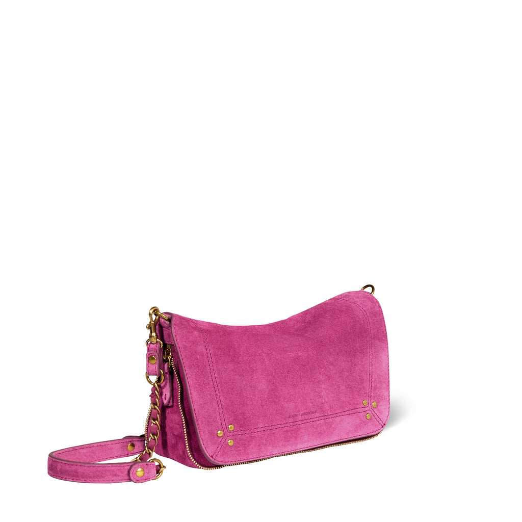 Sac Bobi S - Croûte velours Orchidée