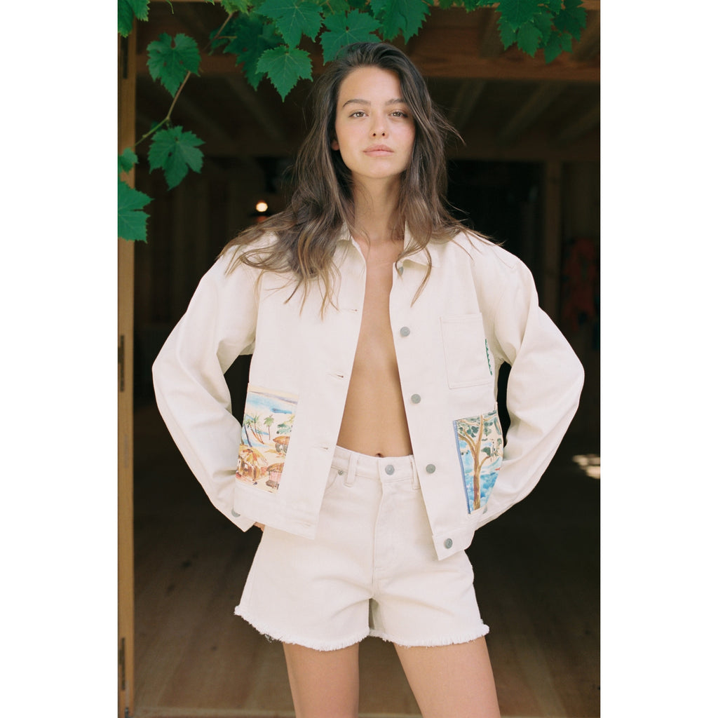 Veste en Jean Cabane