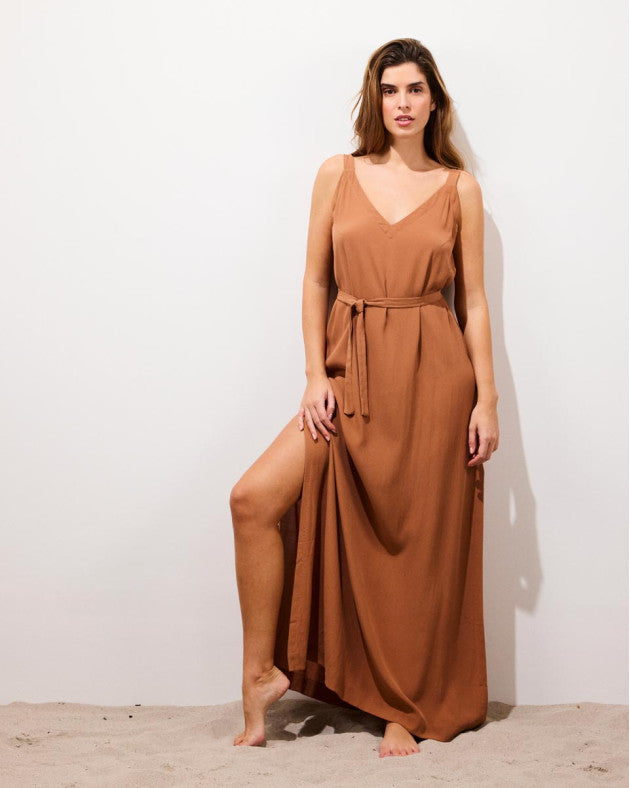 Robe longue Dea - Tan