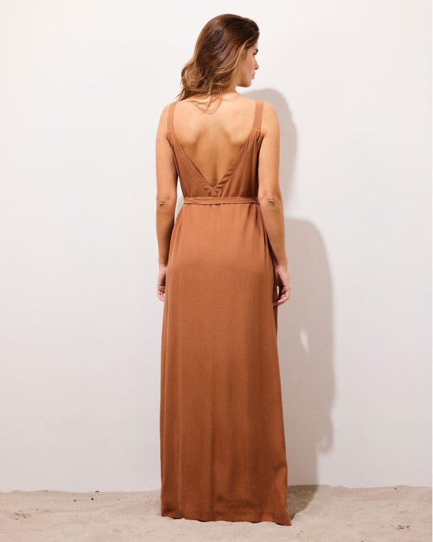 Robe longue Dea - Tan