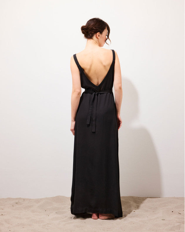Robe longue Dea - Noir