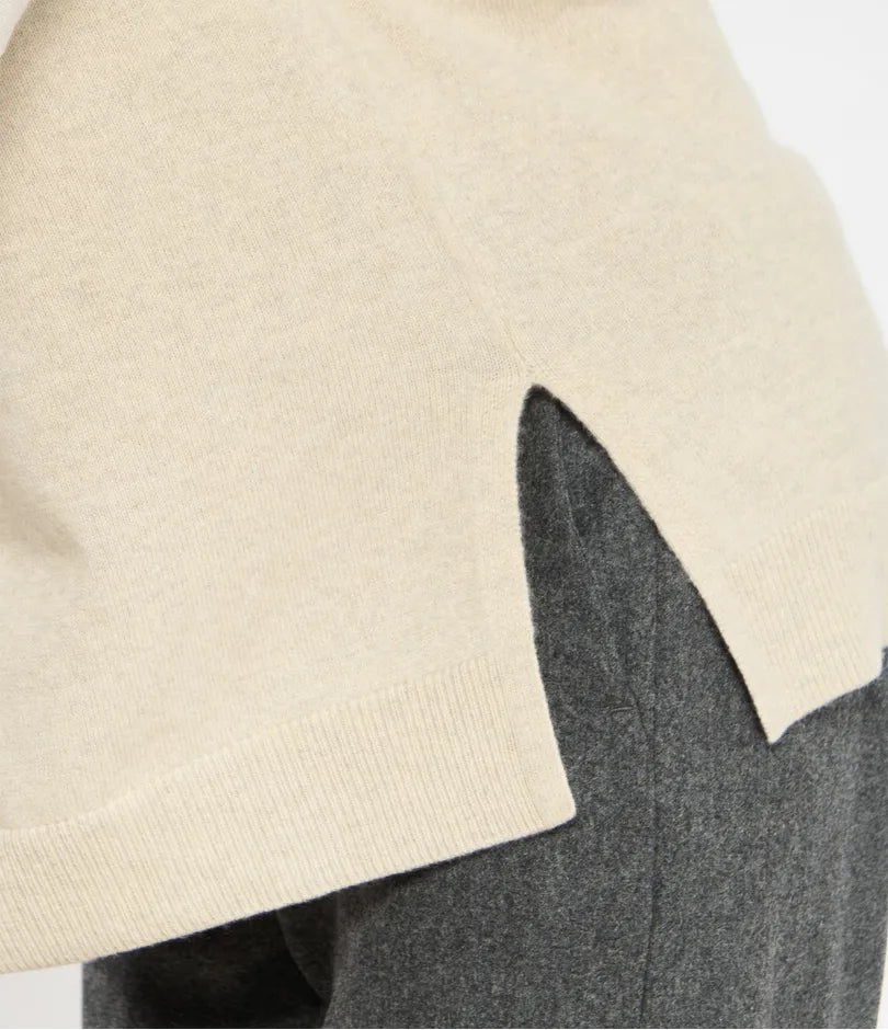 Pull ample col V en cachemire