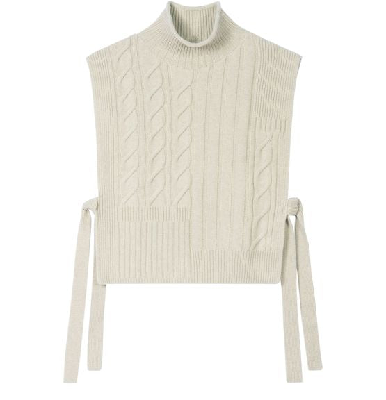 Plastron long à torsades