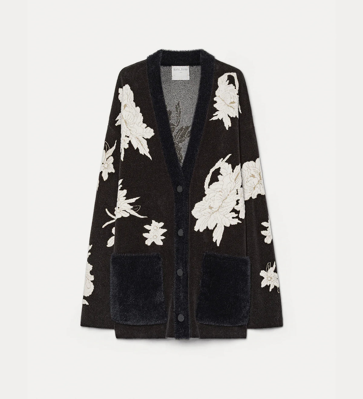 Cardigan Jacquard "The Lotus"