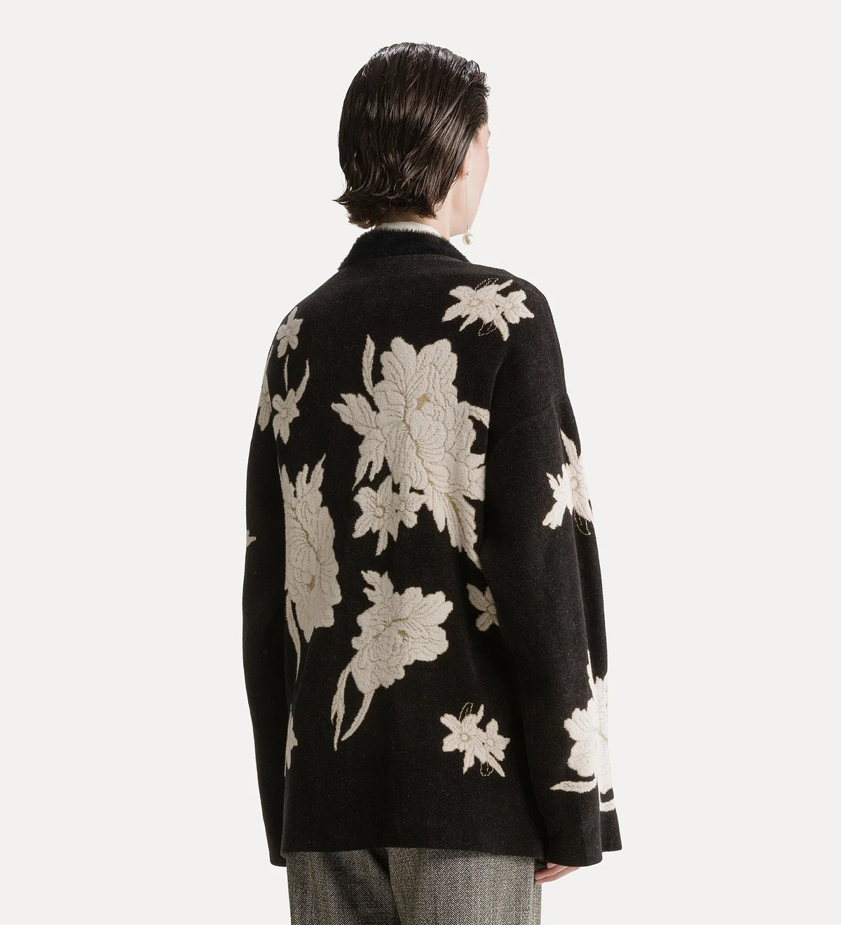Cardigan Jacquard "The Lotus"