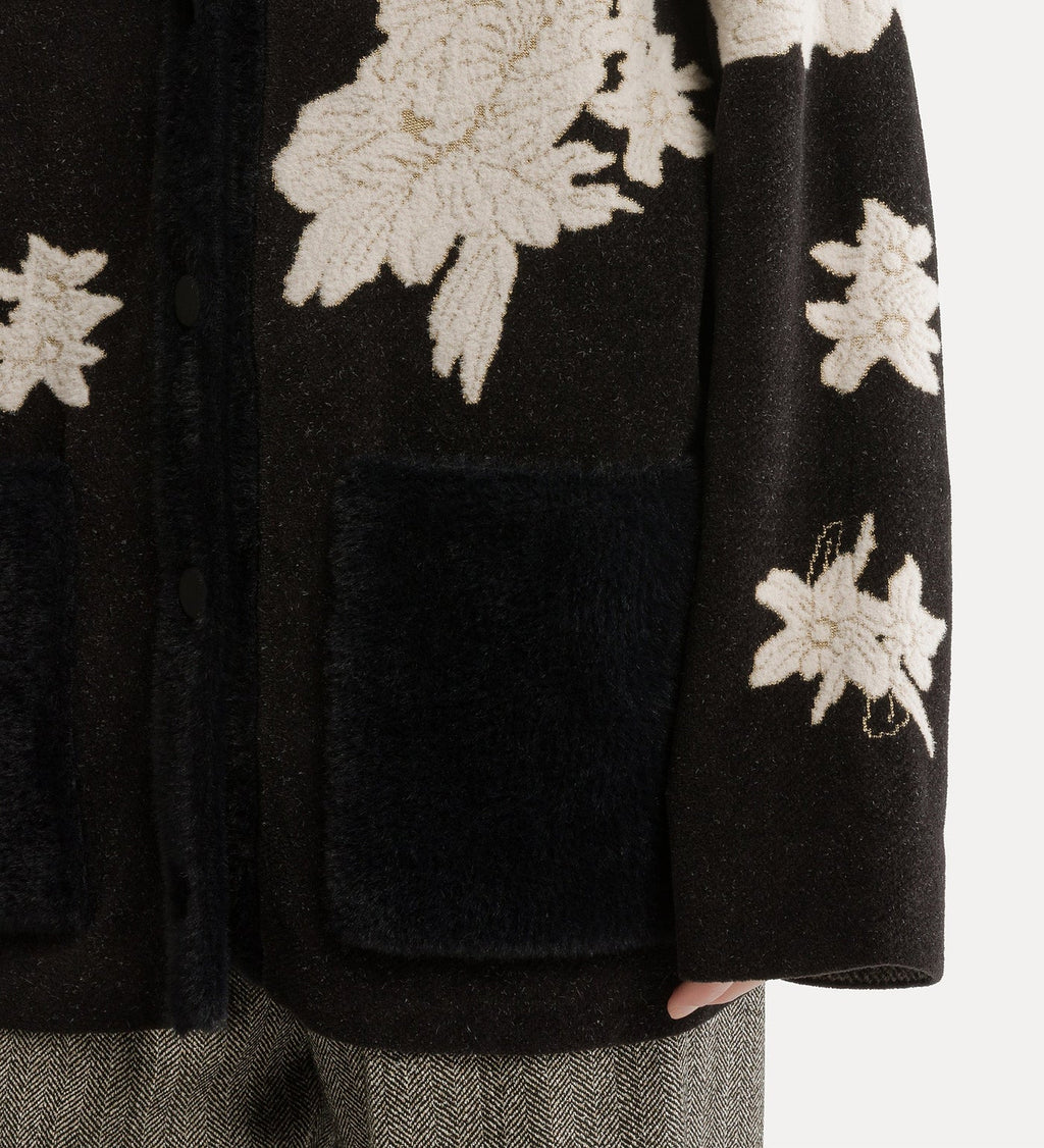Cardigan Jacquard "The Lotus"