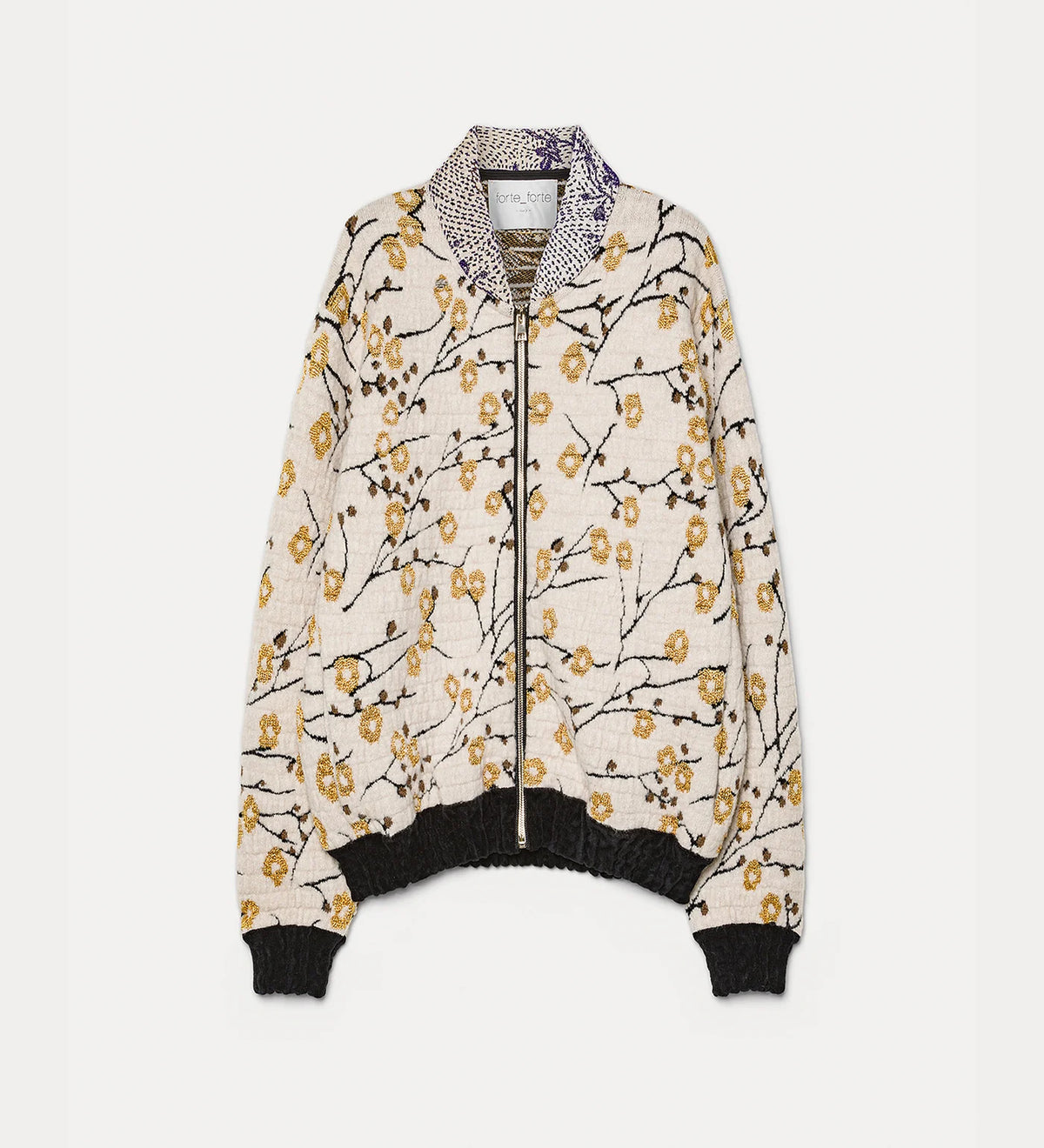 Bomber en jacquard Cherry Blossom