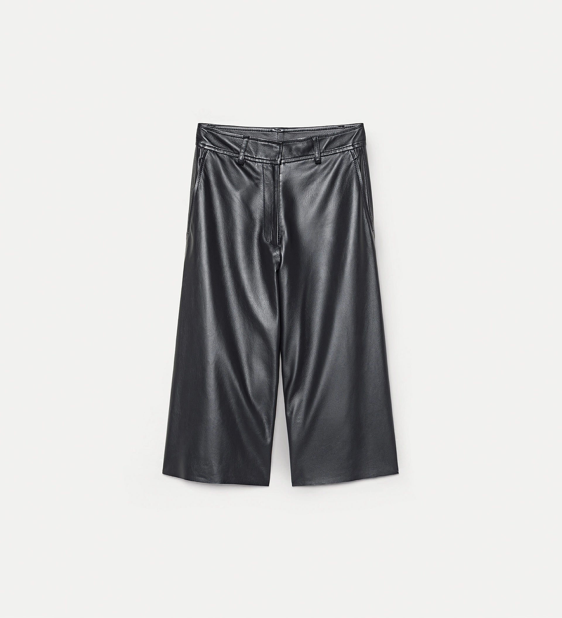Bermuda en cuir nappa