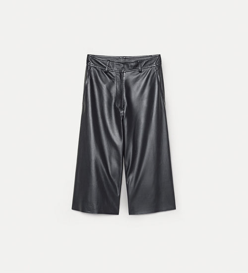 Bermuda en cuir nappa