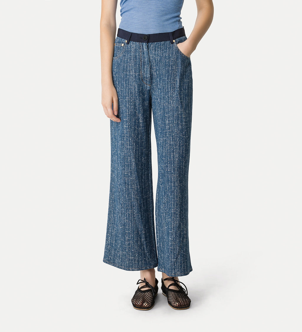 Pantalon en tweed