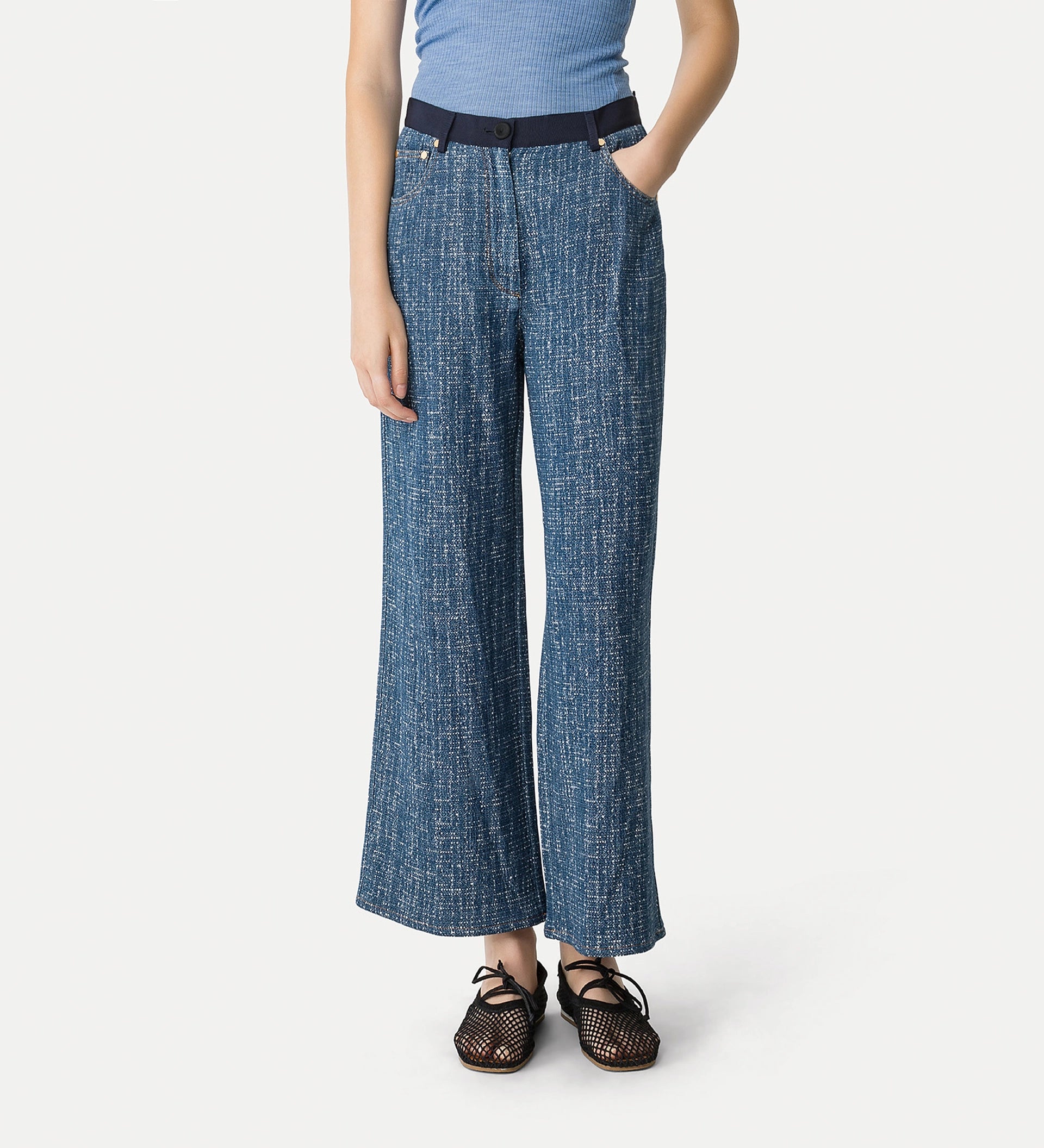 Pantalon en tweed