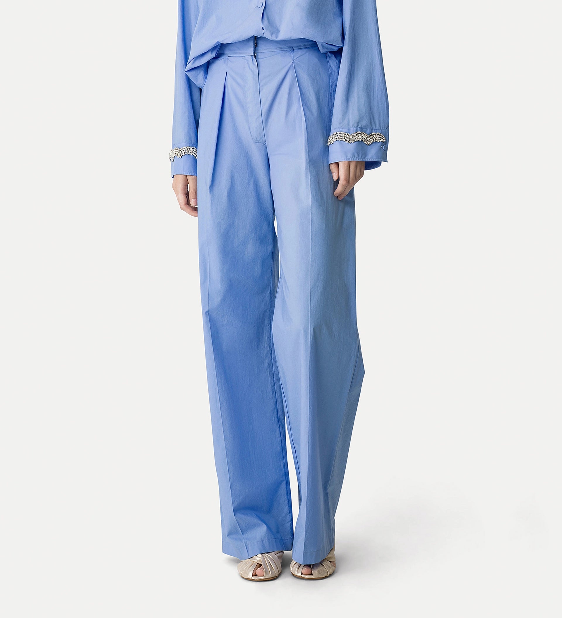 Pantalon en popeline