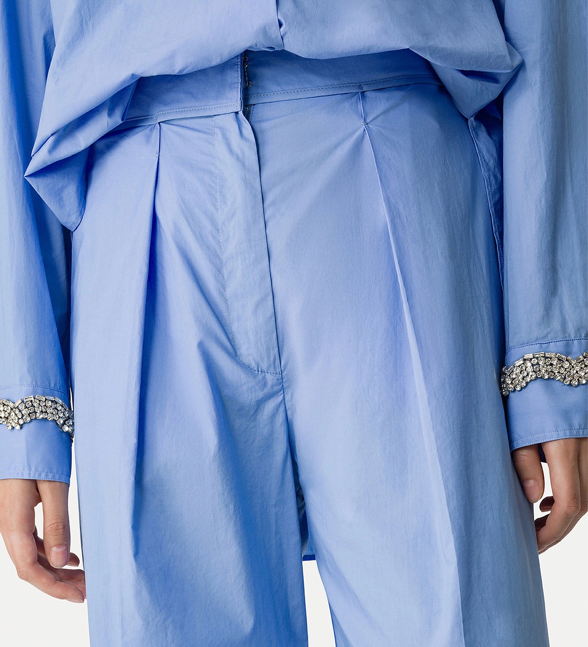 Pantalon en popeline