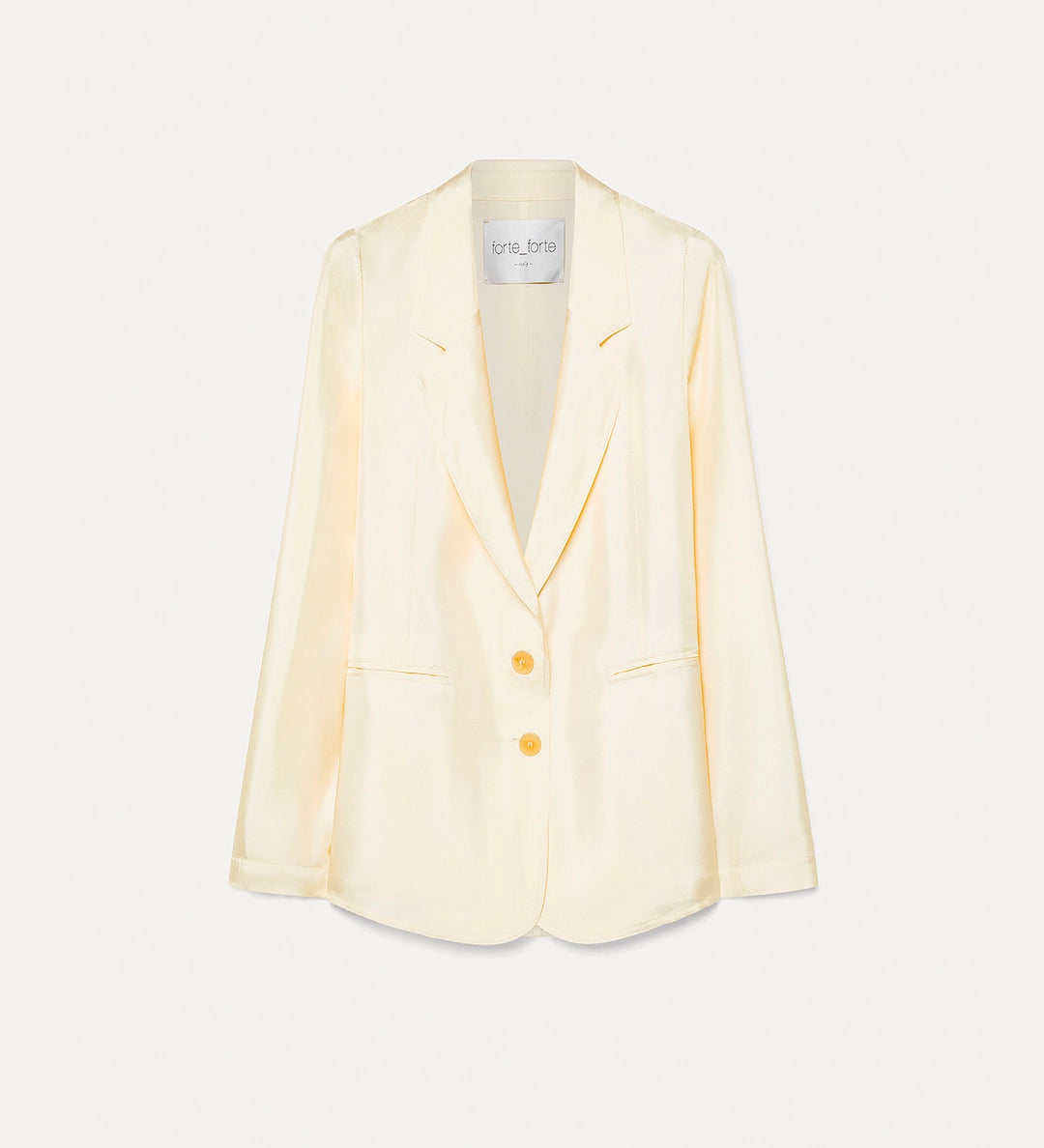 Veste en sergé jaune beurre