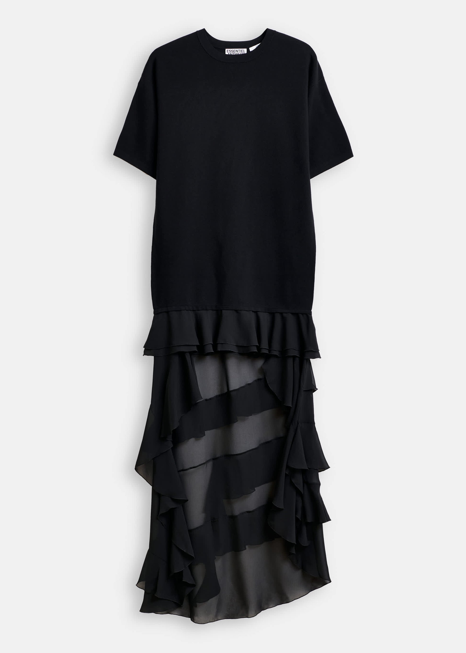 Robe en maille à ourlet volanté Imaille