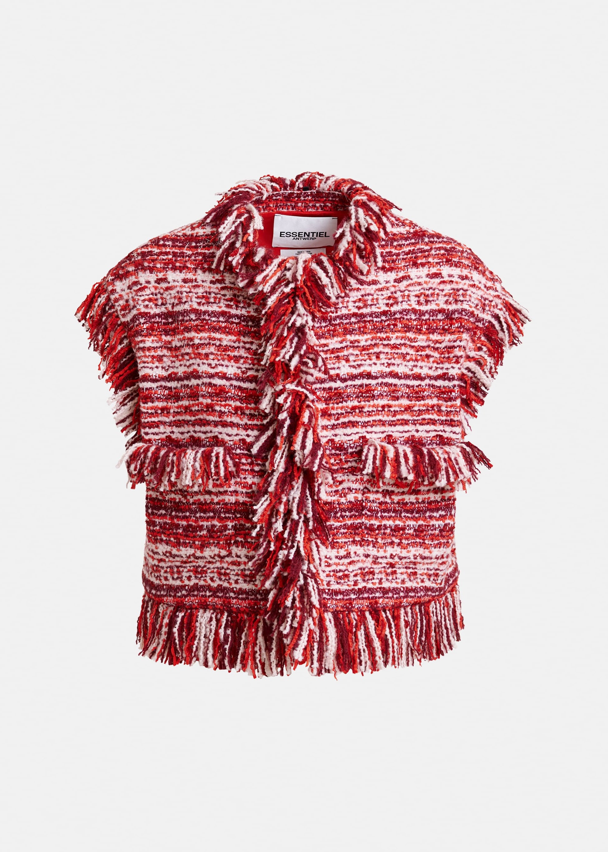 Veste courte en laine mélangée Ishani
