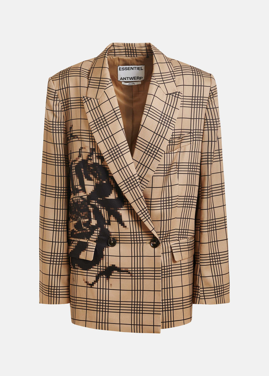 Blazer croisé à carreaux Juliana