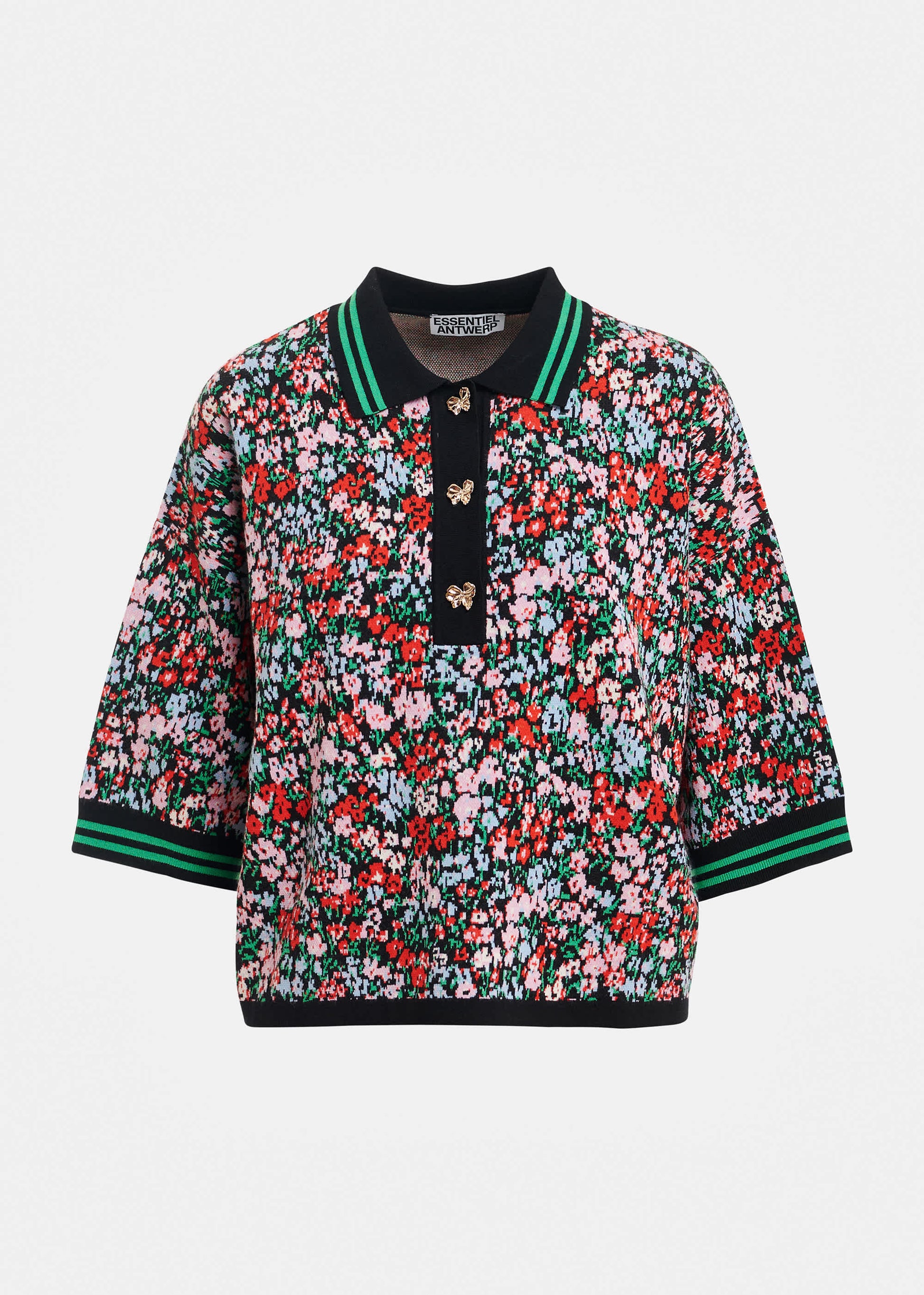 Polo à imprimé fleuri Kartos