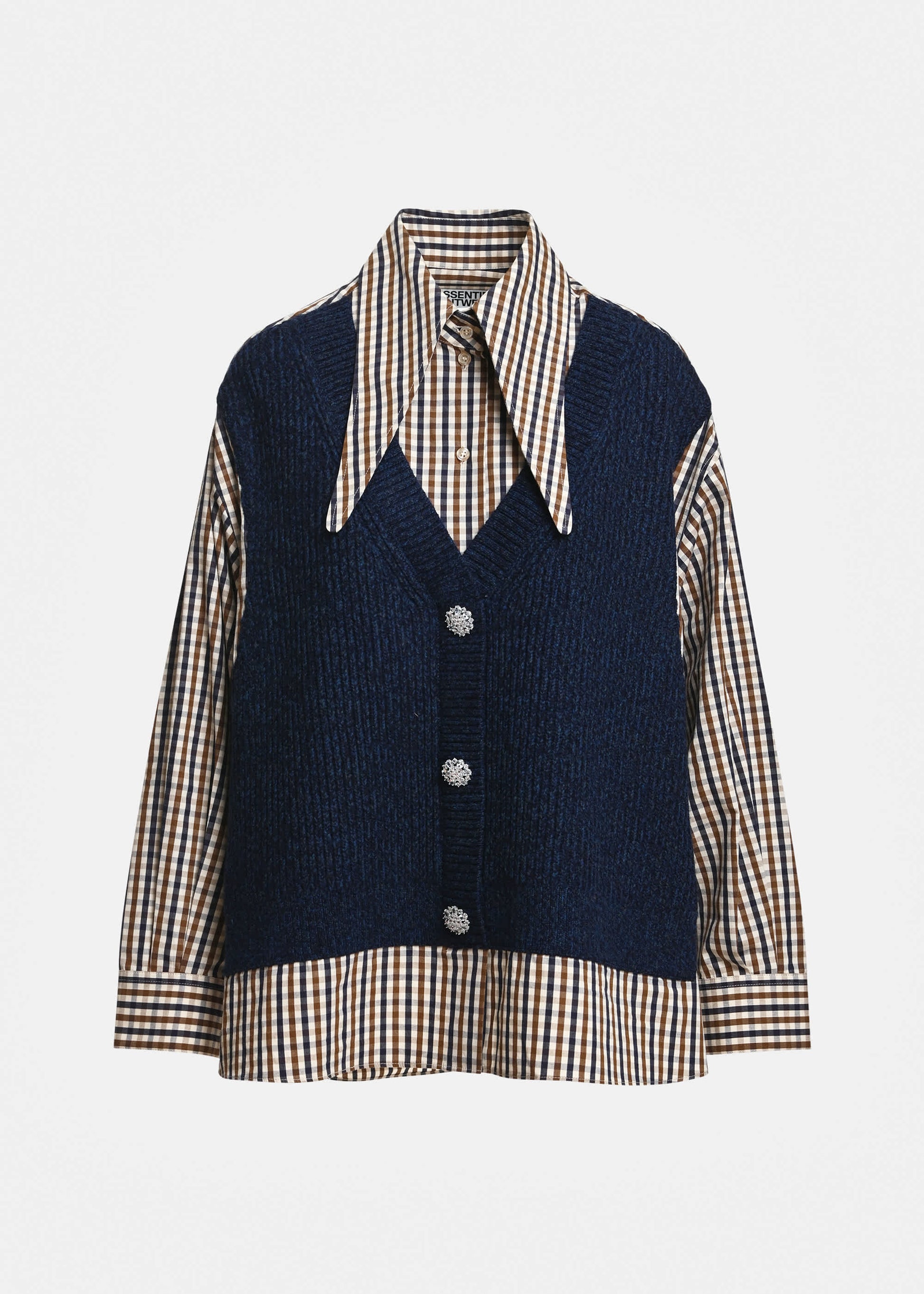 Chemise avec gilet superposé Kute