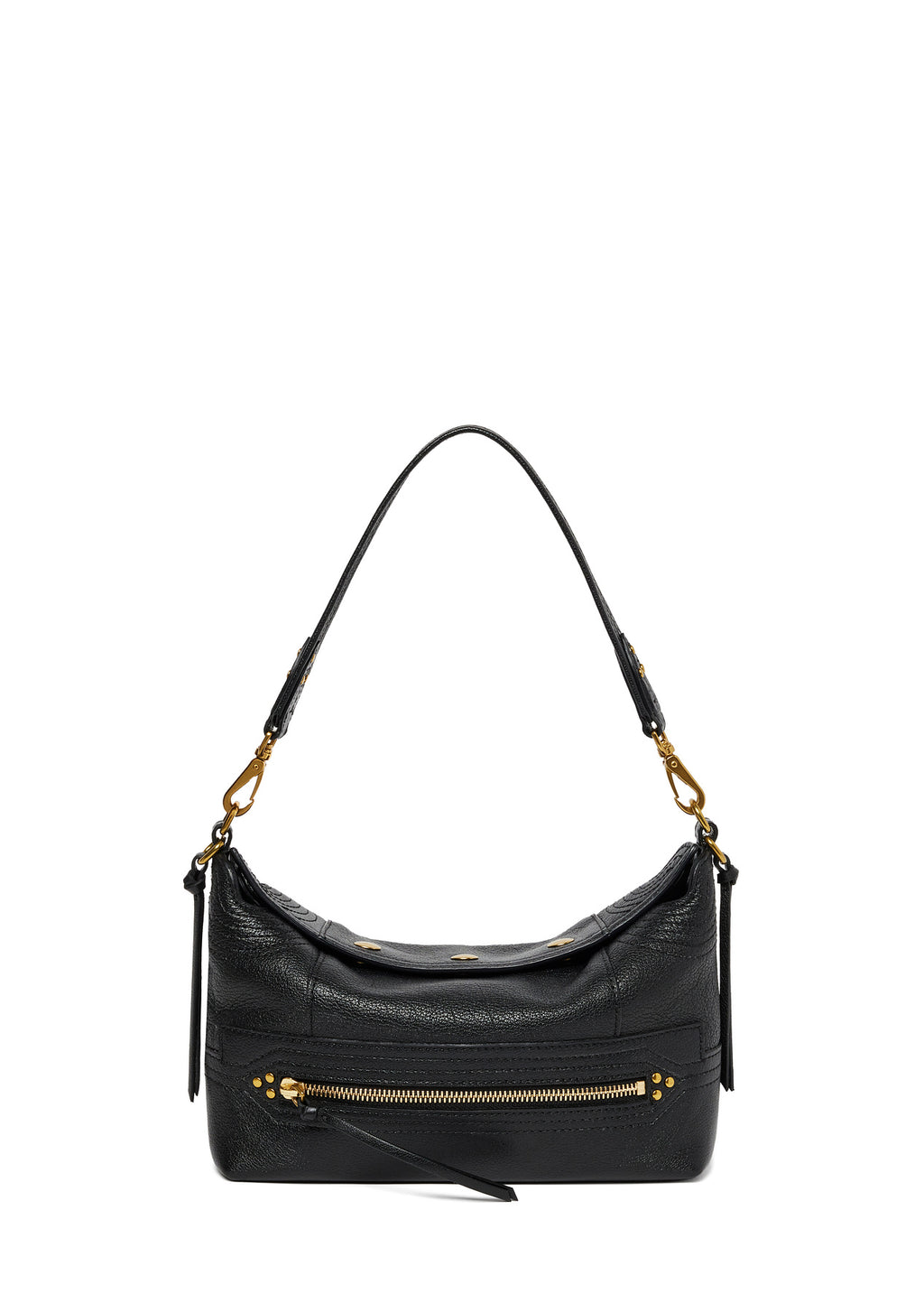 Sac Lucky Hobo S - Buffle Noir Brass