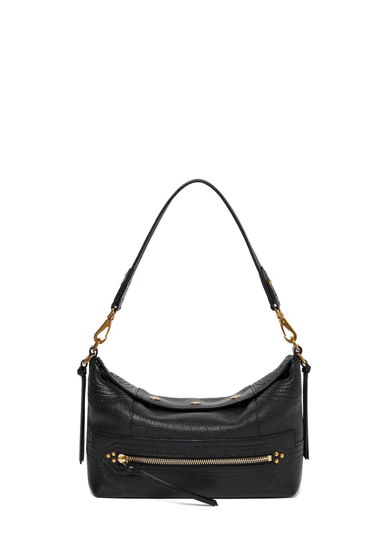 Sac Lucky Hobo S - Buffle Noir Brass