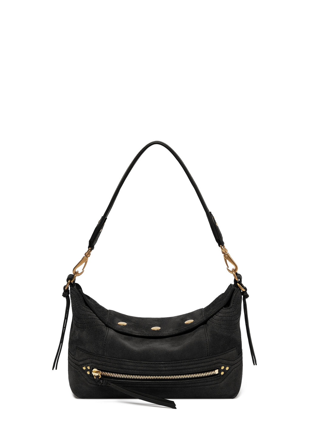 Sac Lucky Hobo S - Suede Noir